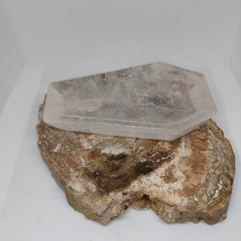 Clear Quartz Coffin Bowl Ref: 0383