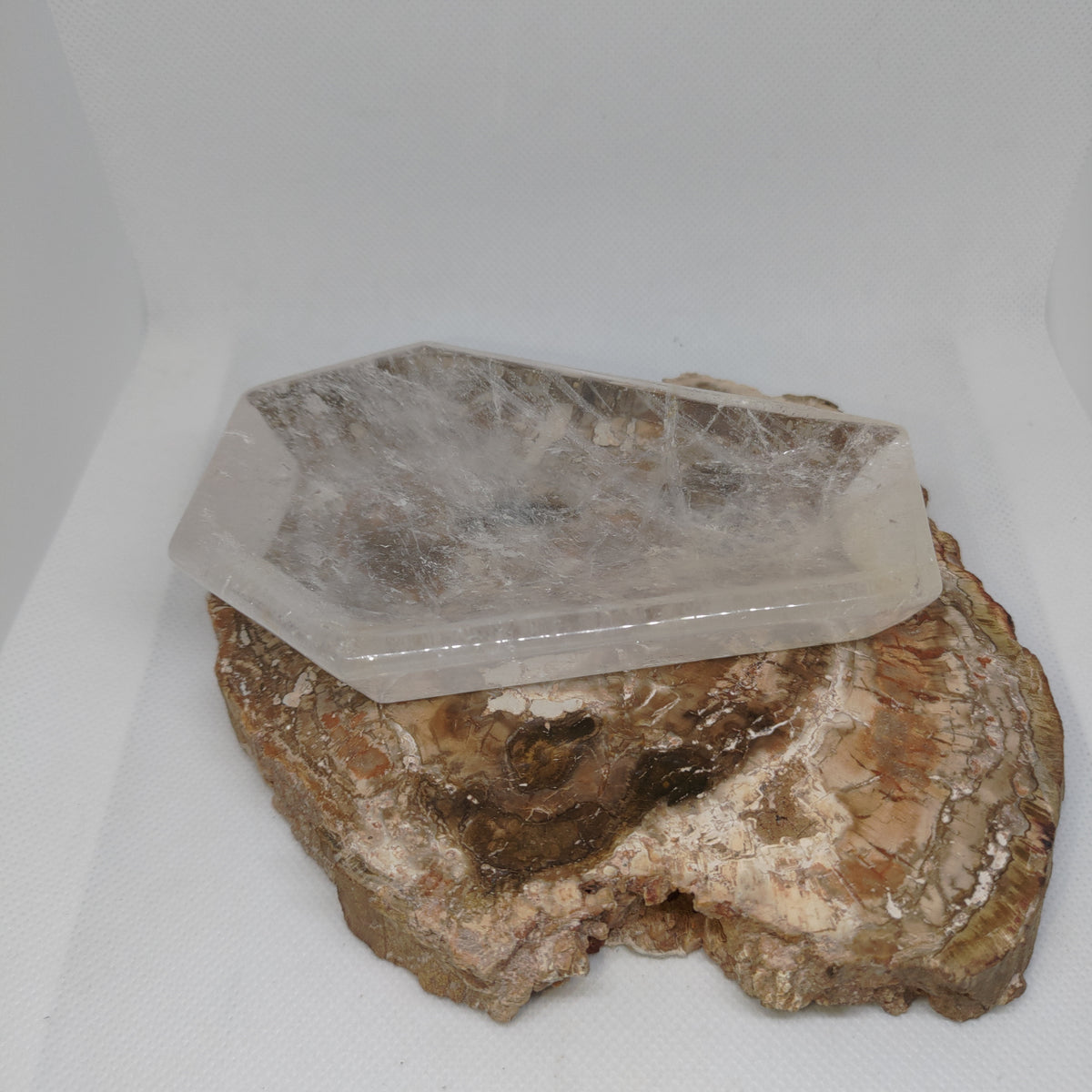 Clear Quartz Coffin Bowl Ref: 0383