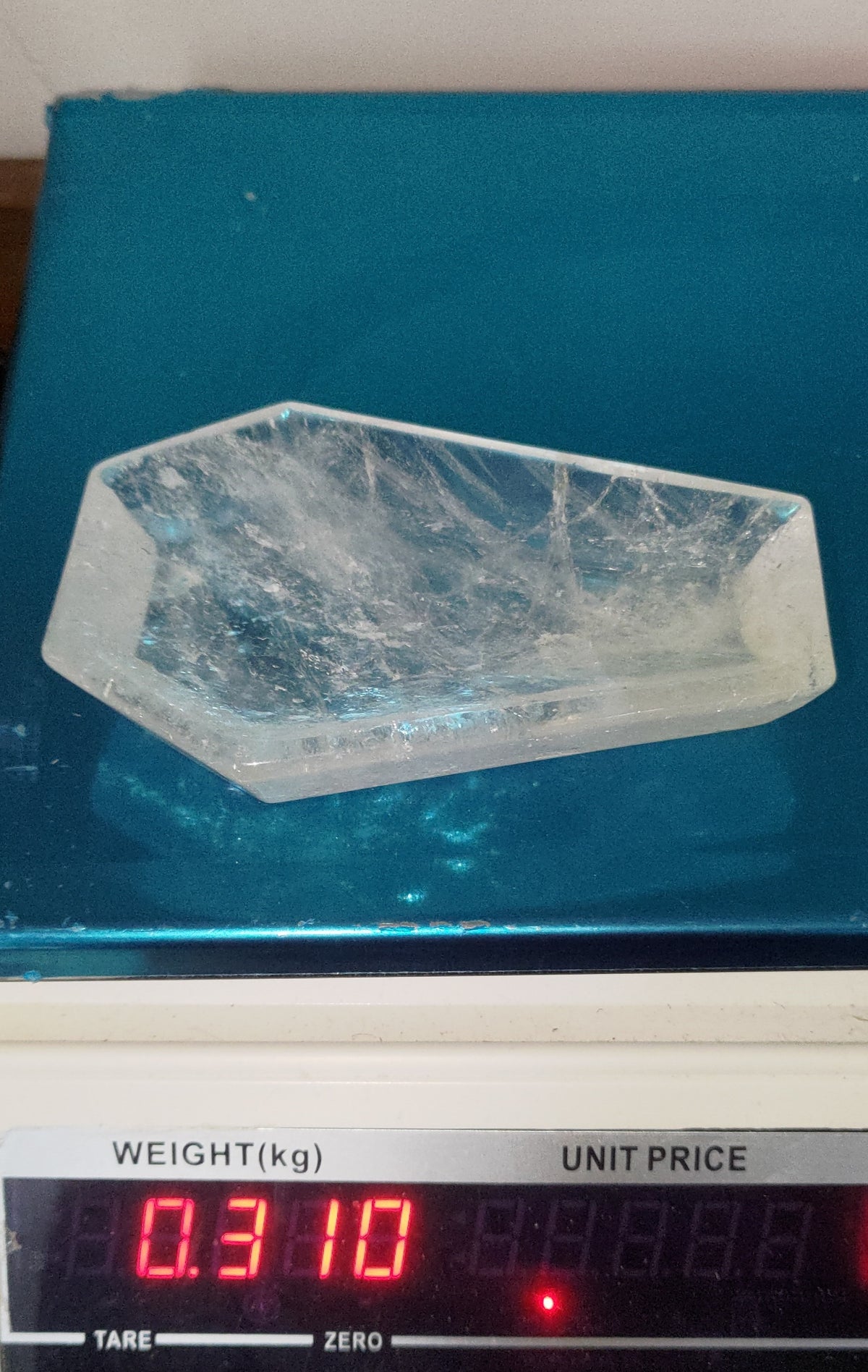 Clear Quartz Coffin Bowl Ref: 0383