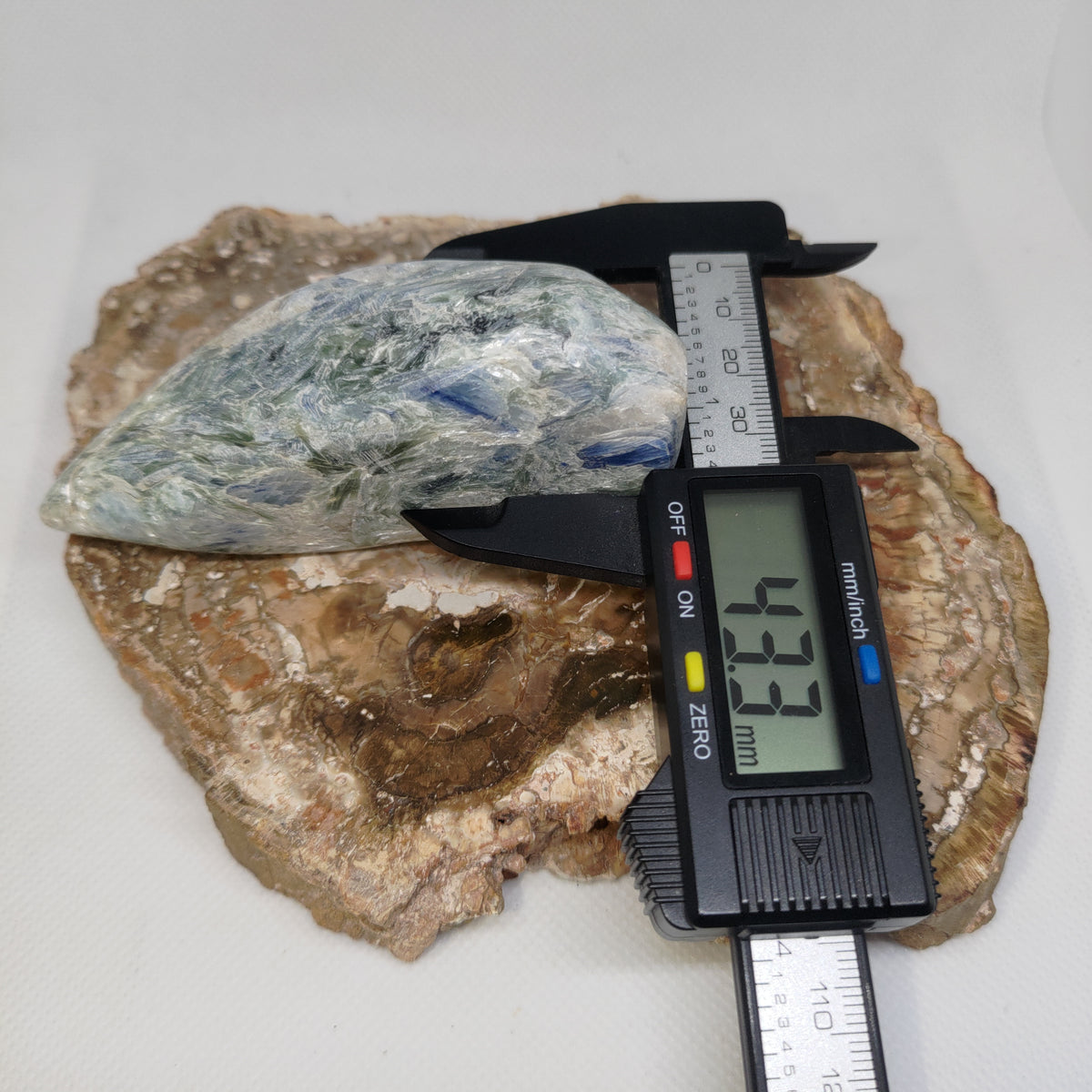 Green and Blue Kyanite in Quartz Matrix Freeform Ref: 0386