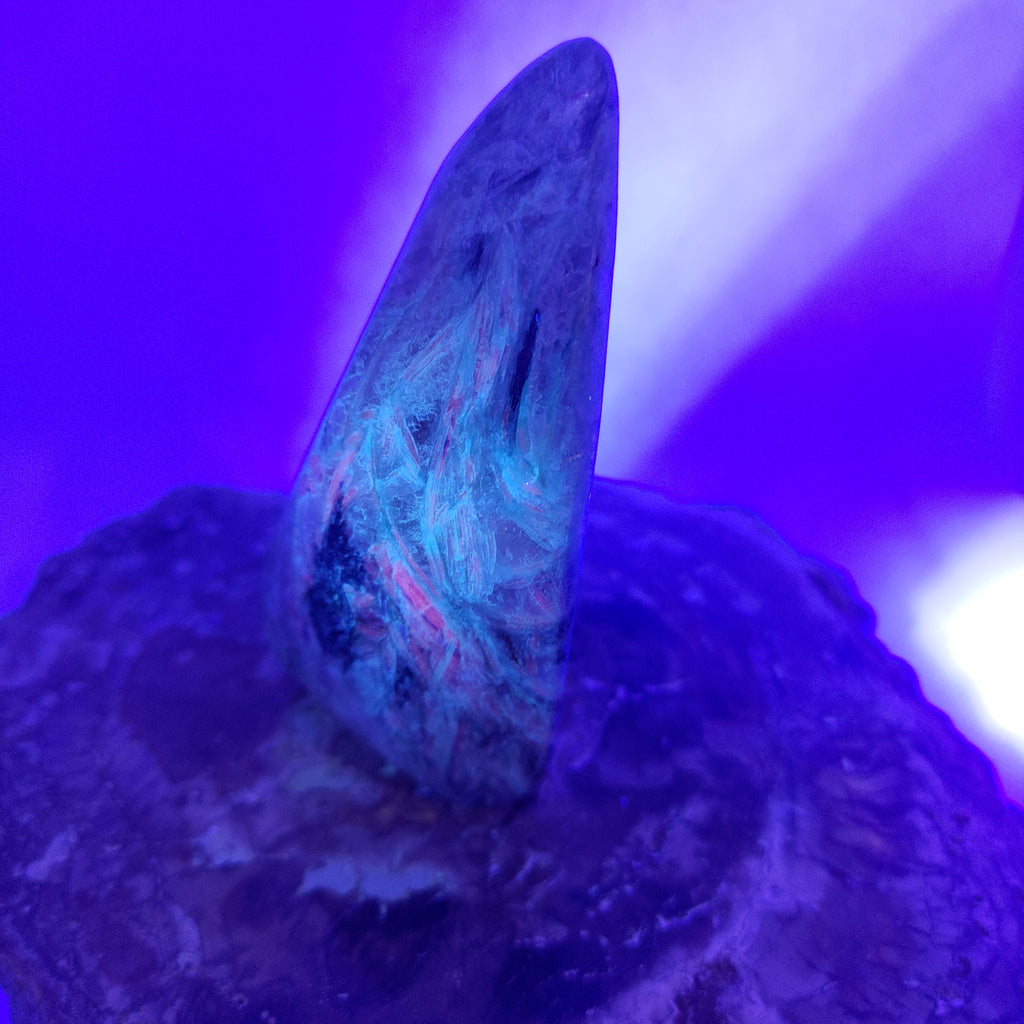 Green and Blue Kyanite in Quartz Matrix Freeform Ref: 0386