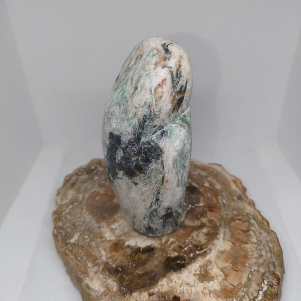 Green and Blue Kyanite in Quartz Matrix Freeform Ref: 0387