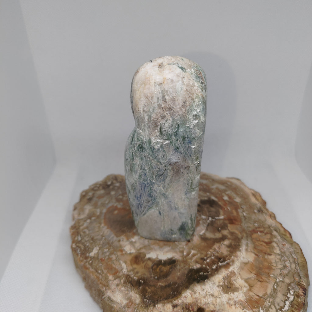 Green and Blue Kyanite in Quartz Matrix Freeform Ref: 0387