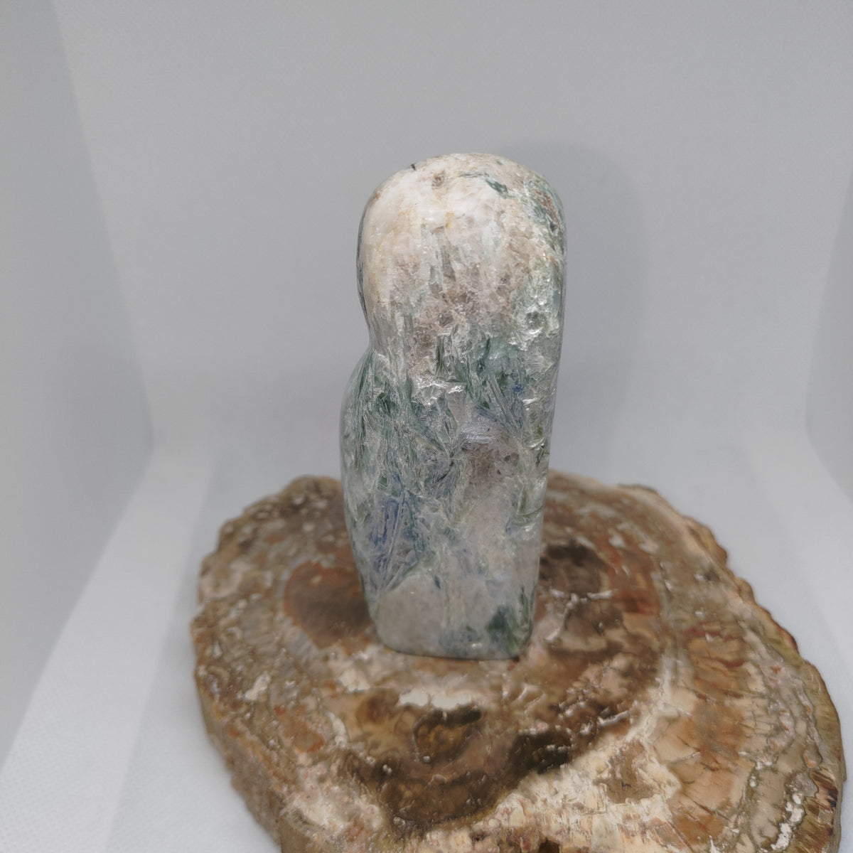 Green and Blue Kyanite in Quartz Matrix Freeform Ref: 0387