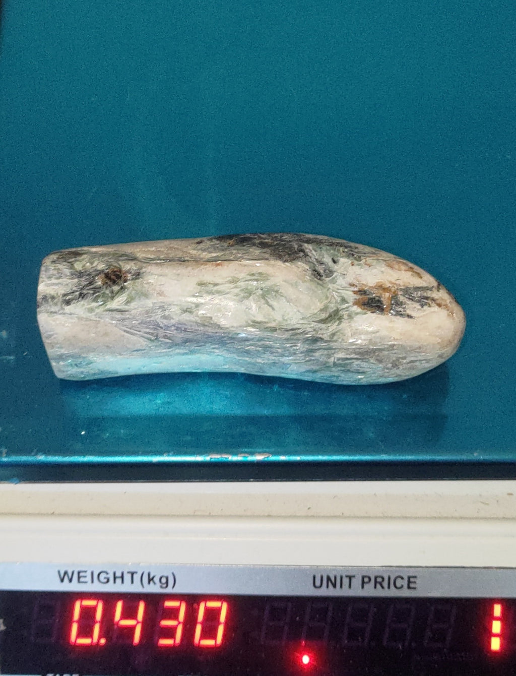 Green and Blue Kyanite in Quartz Matrix Freeform Ref: 0387