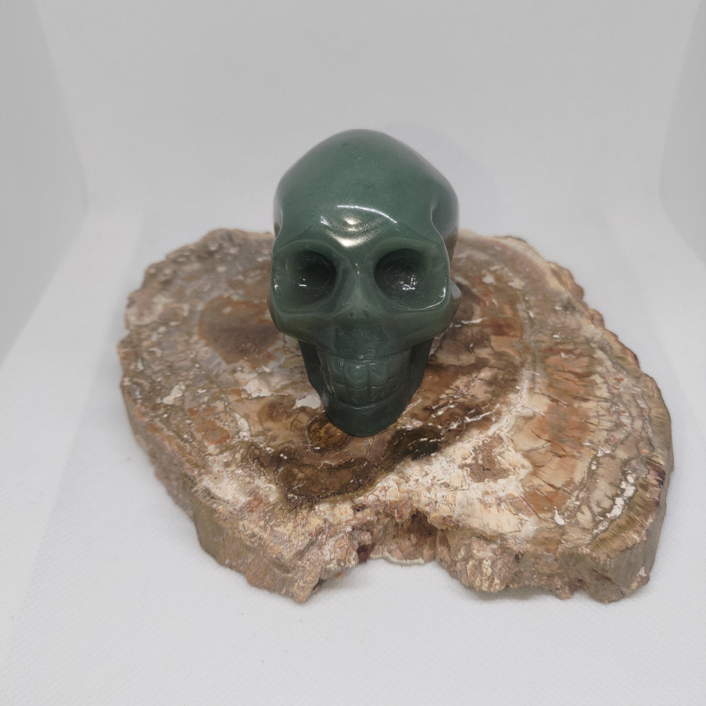 Green Aventurine Skull Ref: 0390