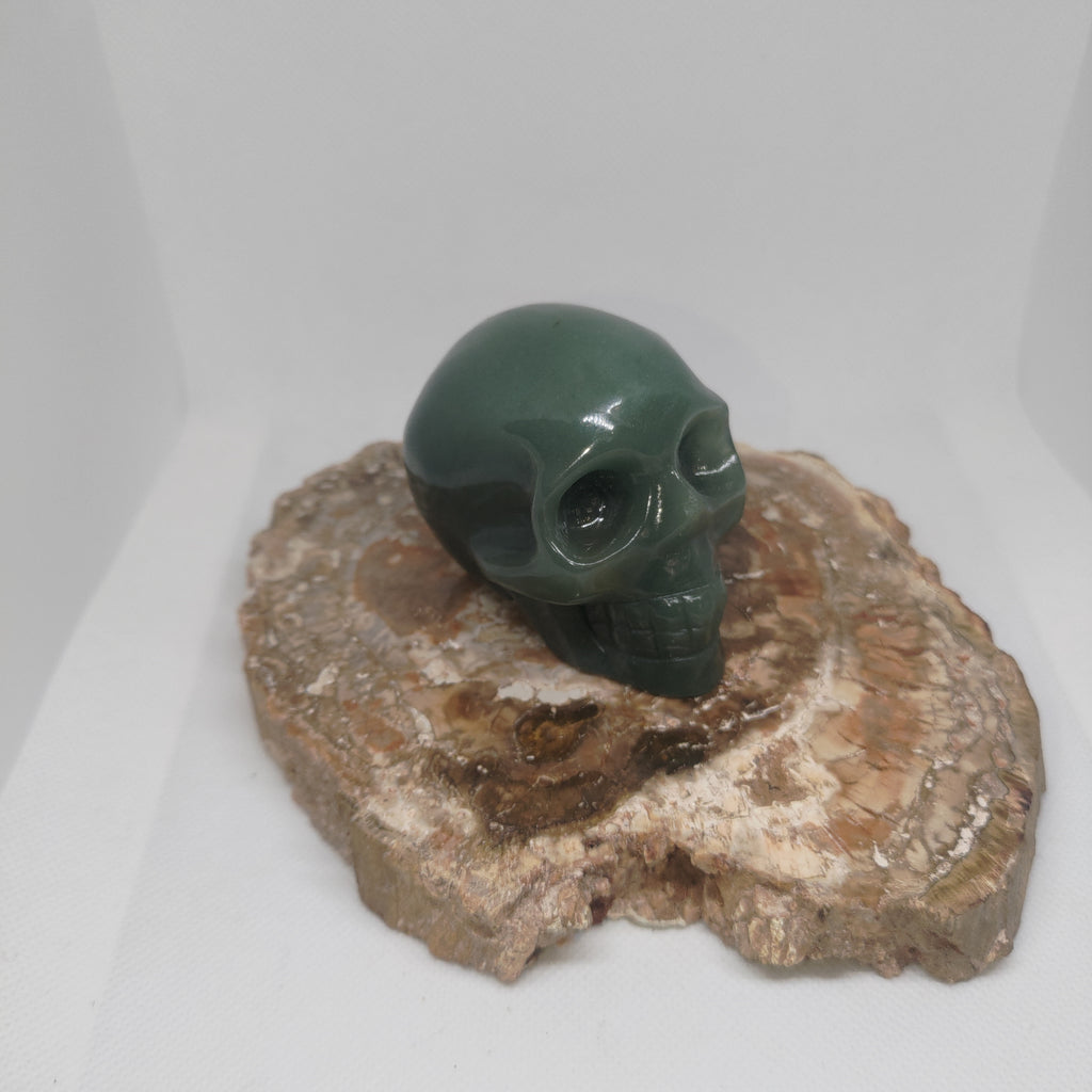 Green Aventurine Skull Ref: 0390