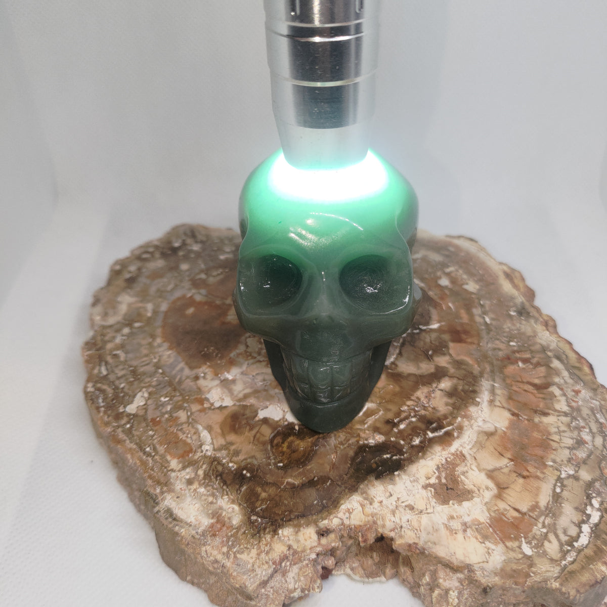 Green Aventurine Skull Ref: 0390