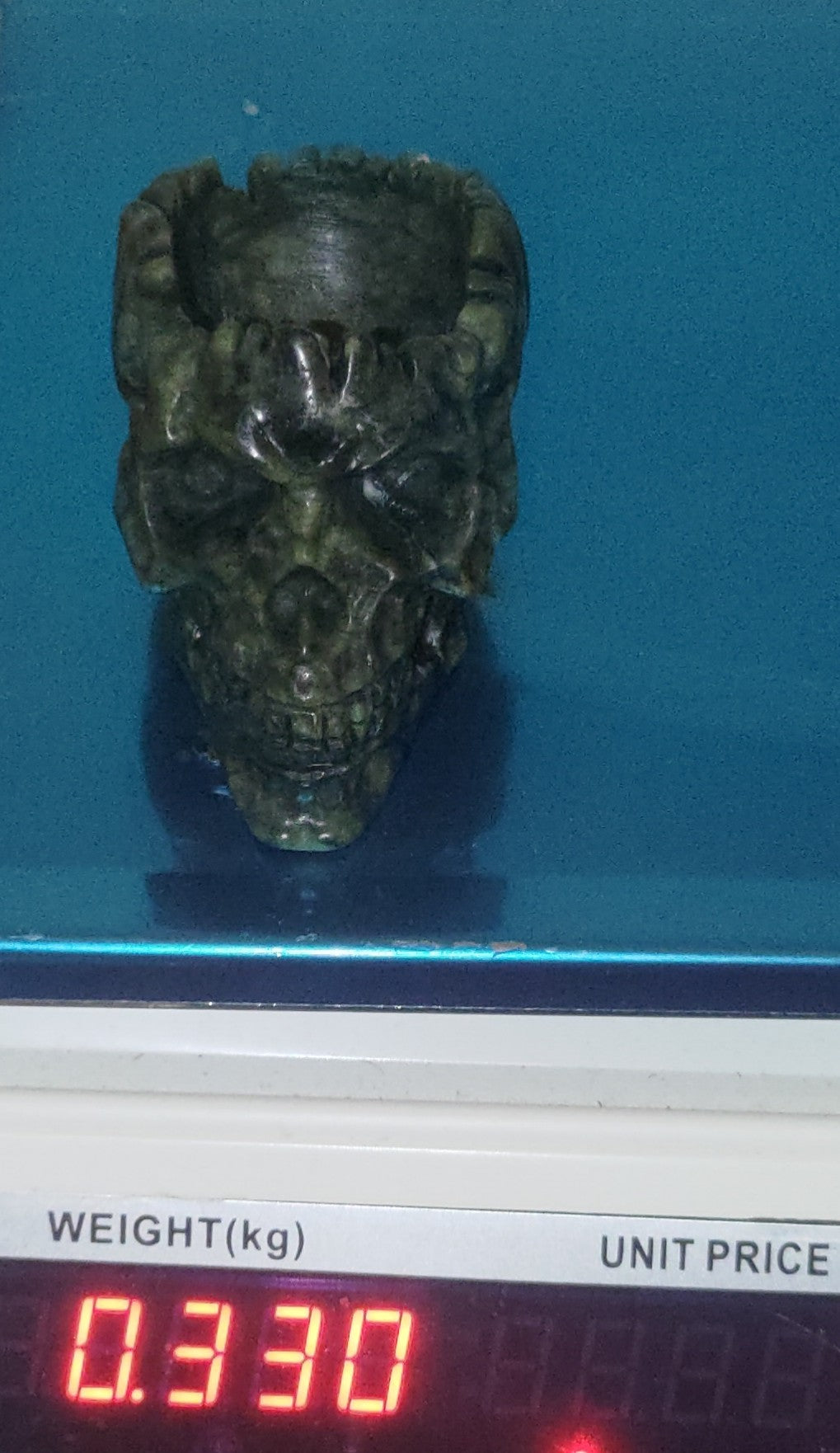 Green Jade Skull Bowl Ref: 0393