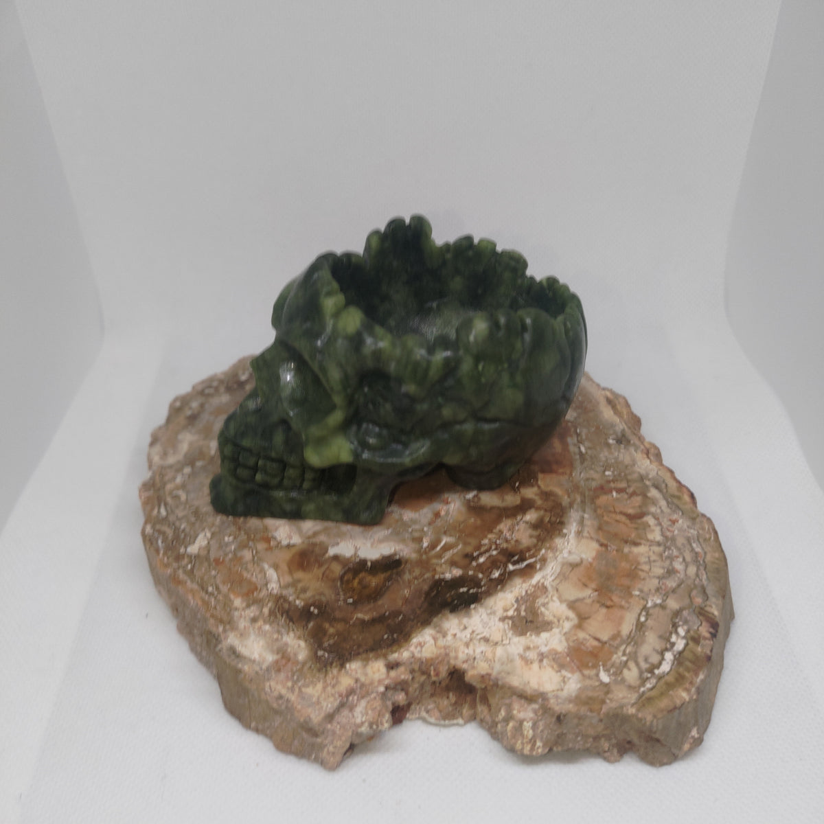 Green Jade Skull Bowl Ref: 0394