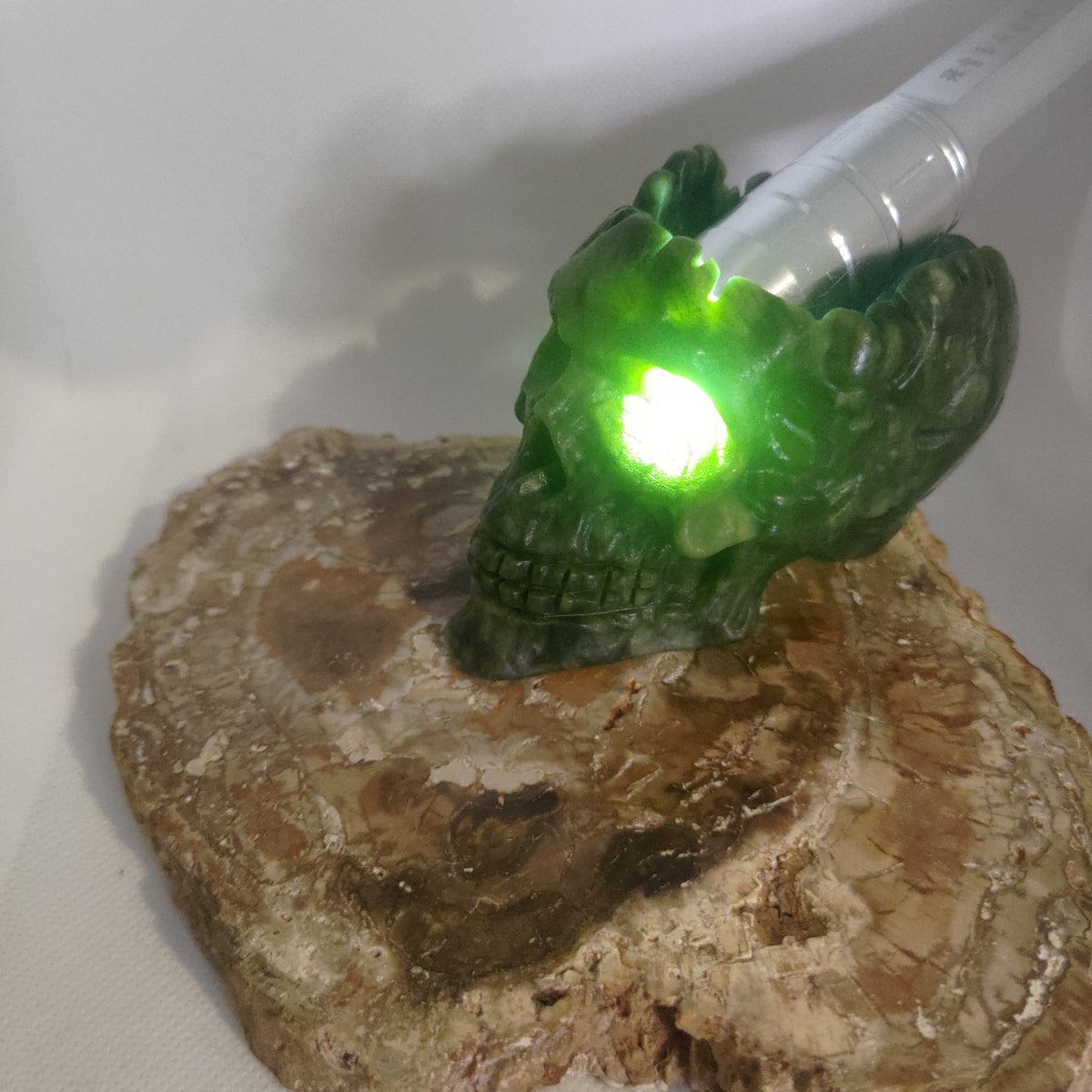 Green Jade Skull Bowl Ref: 0394