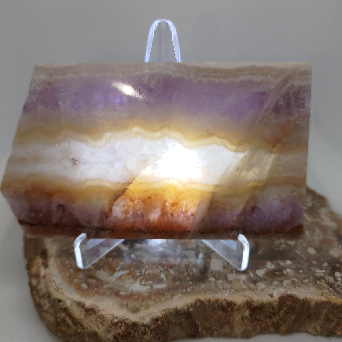 Amethyst Lace Agate Display Slab Ref: 0395