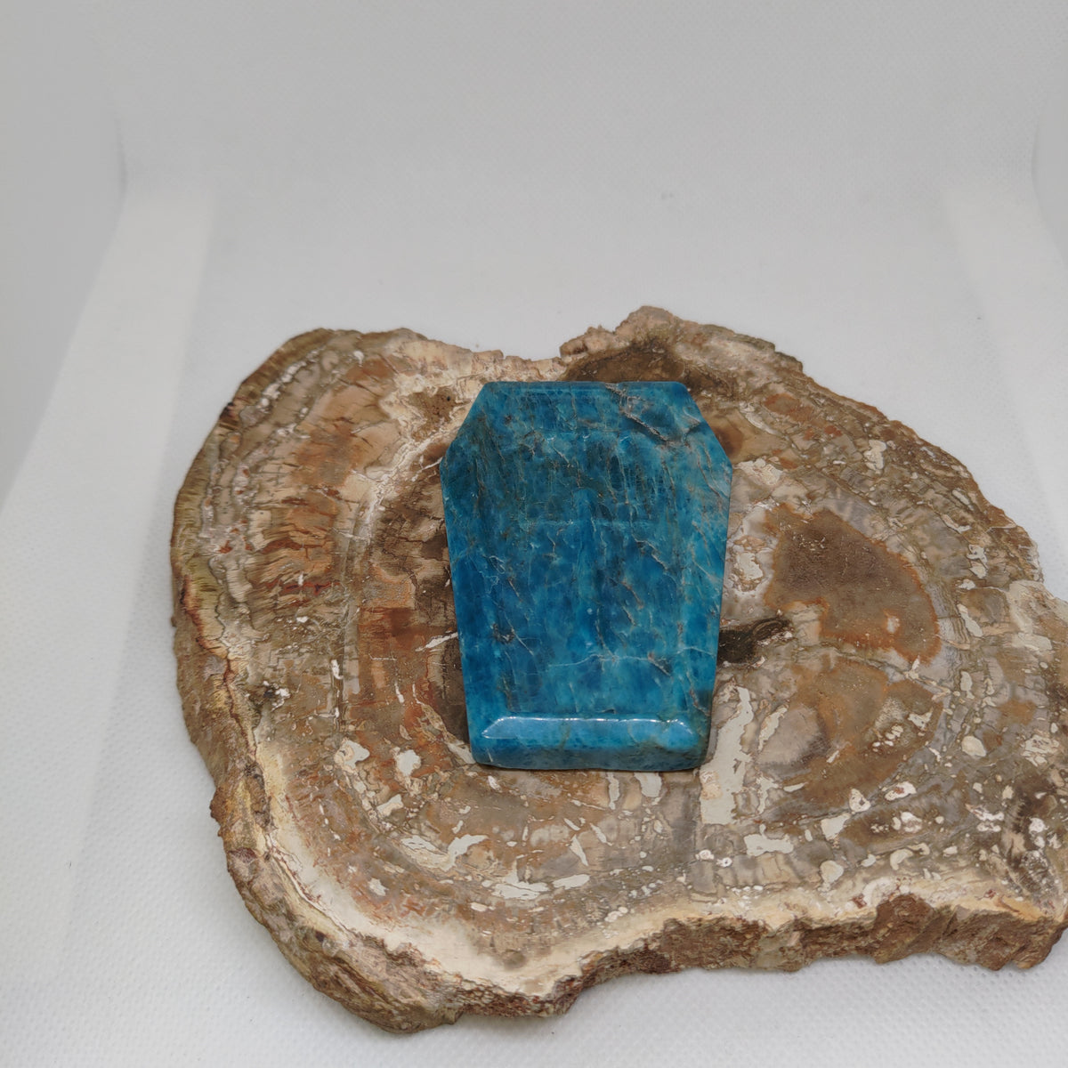 Blue Apatite Coffin Ref: 0396