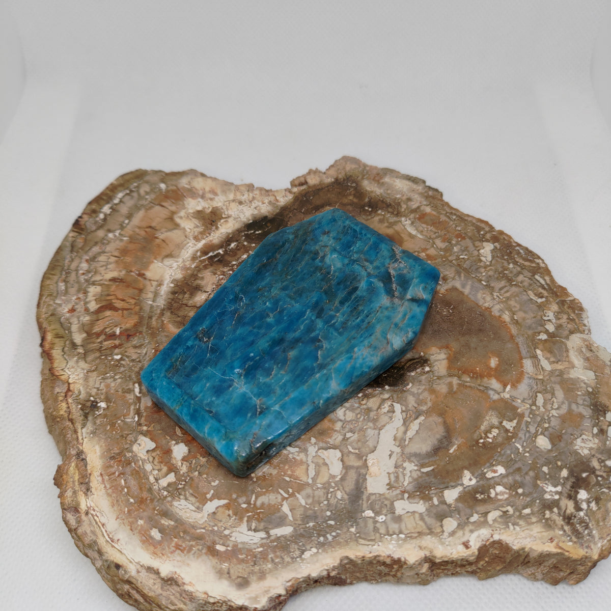 Blue Apatite Coffin Ref: 0396