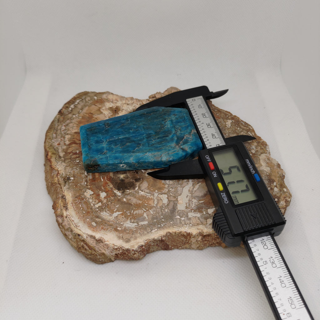 Blue Apatite Coffin Ref: 0396