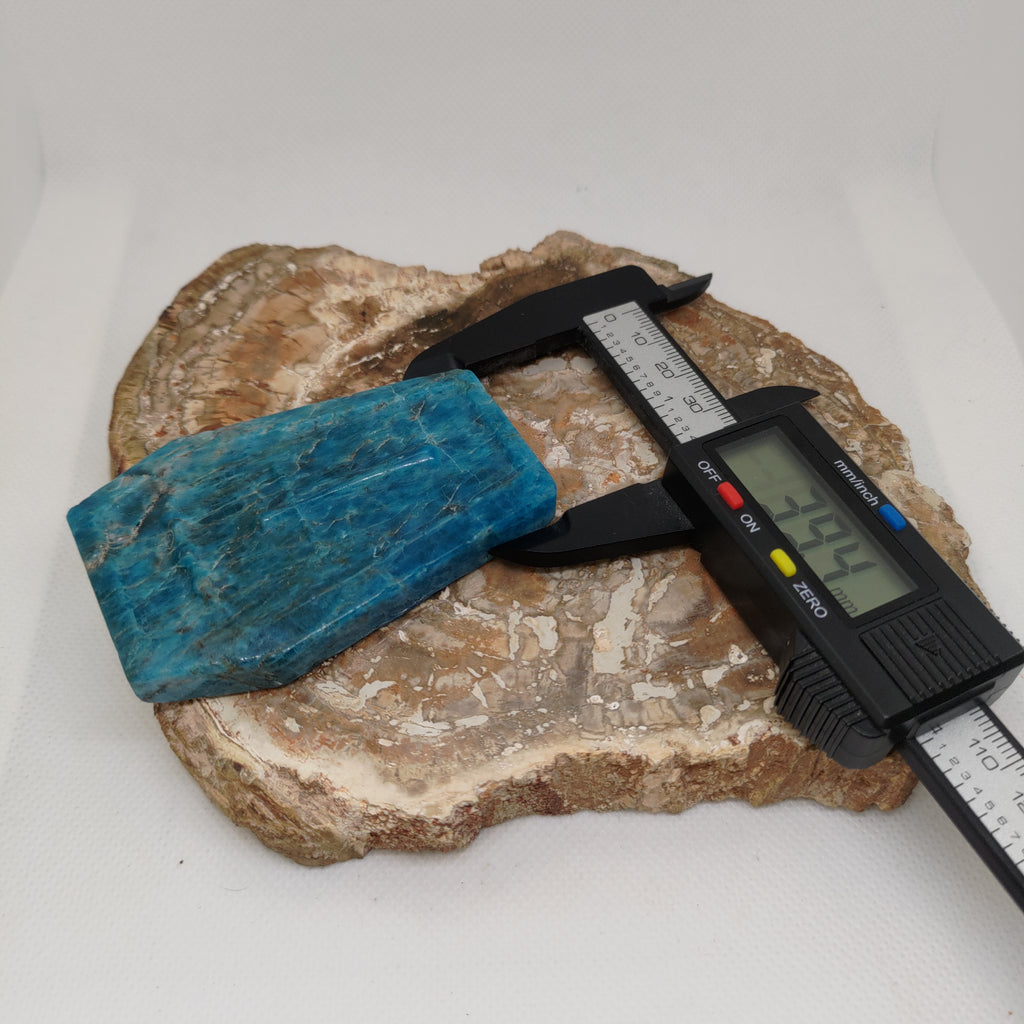 Blue Apatite Coffin Ref: 0396