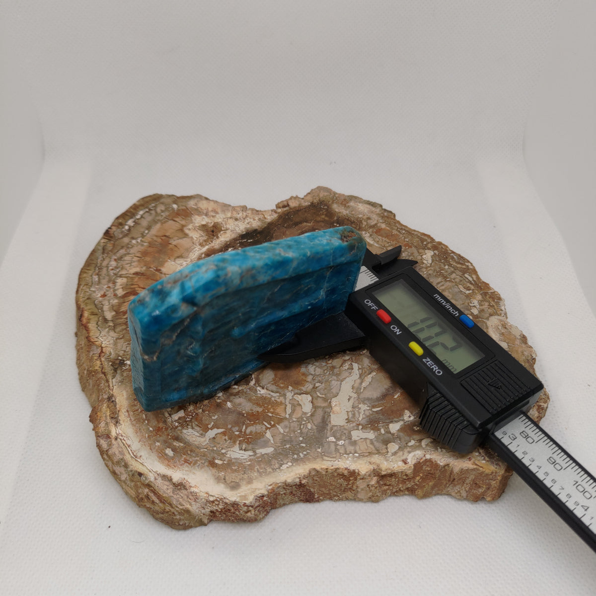 Blue Apatite Coffin Ref: 0396