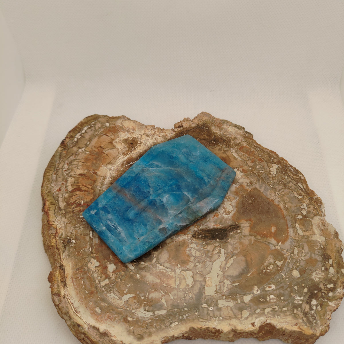 Blue Apatite Coffin Ref: 0397