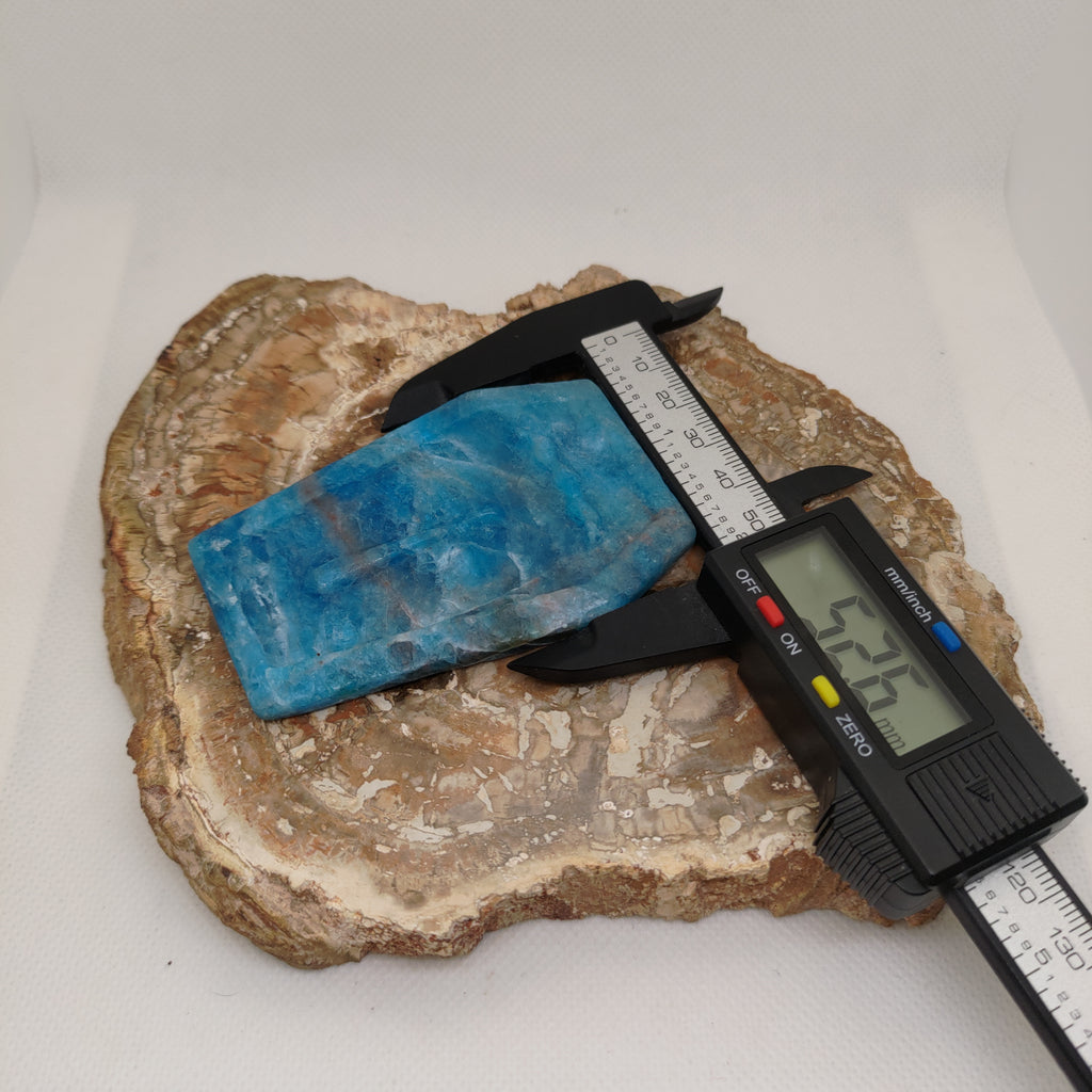 Blue Apatite Coffin Ref: 0397