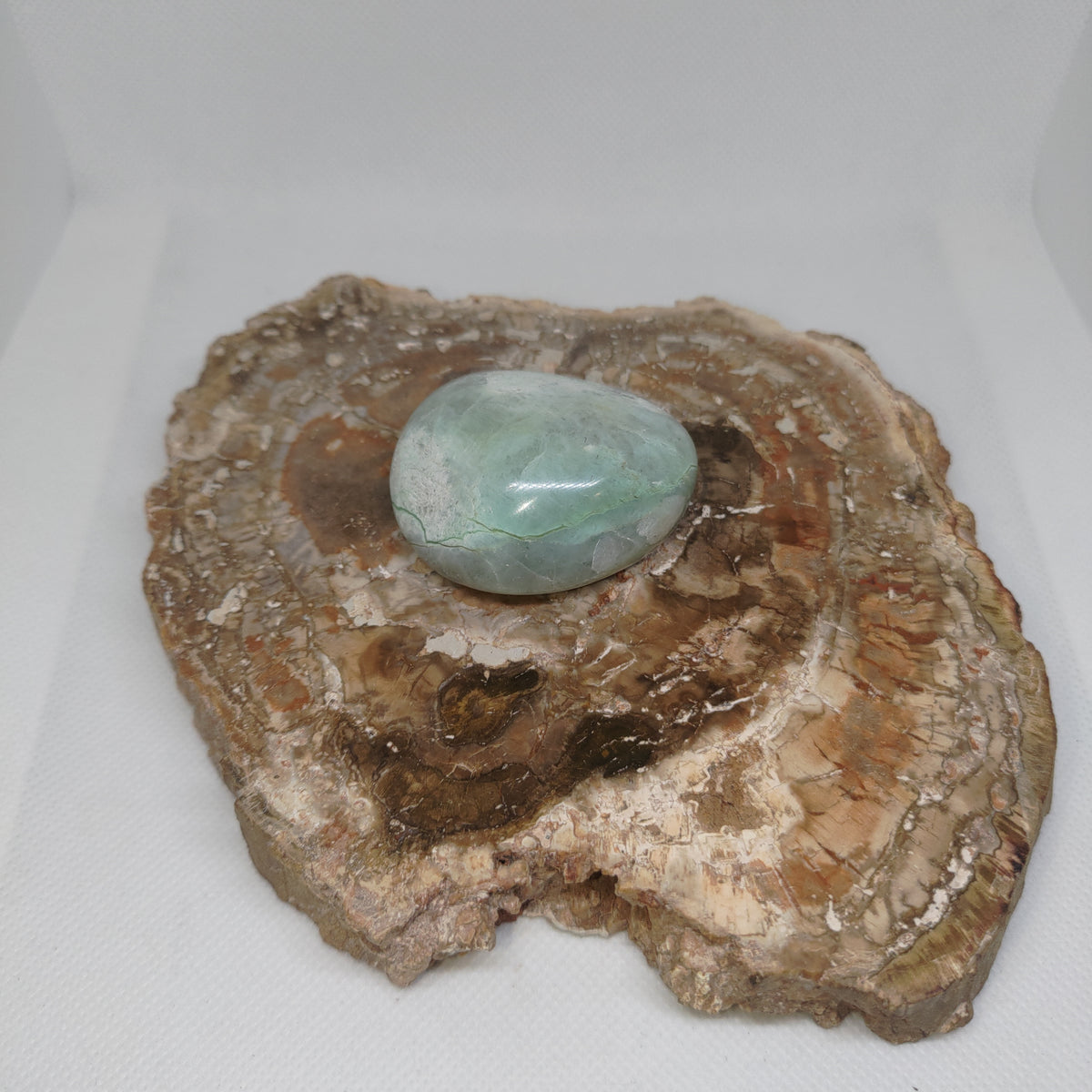 Garnierite (Green Moonstone) Palm Stone Ref: 0407