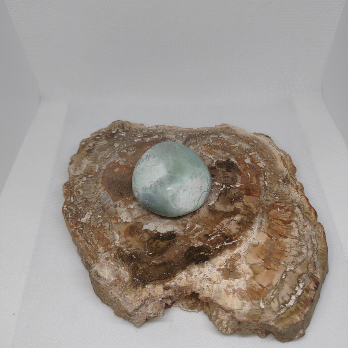 Garnierite (Green Moonstone) Palm Stone Ref: 0407