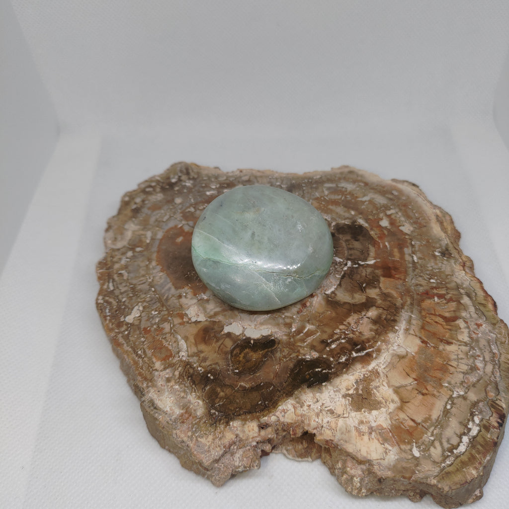 Garnierite (Green Moonstone) Palm Stone Ref: 0407