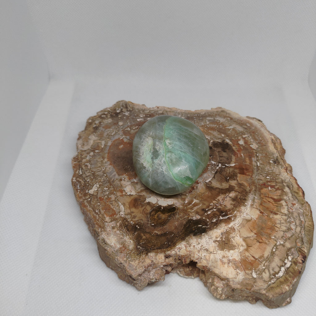 Garnierite (Green Moonstone) Palm Stone Ref: 0409