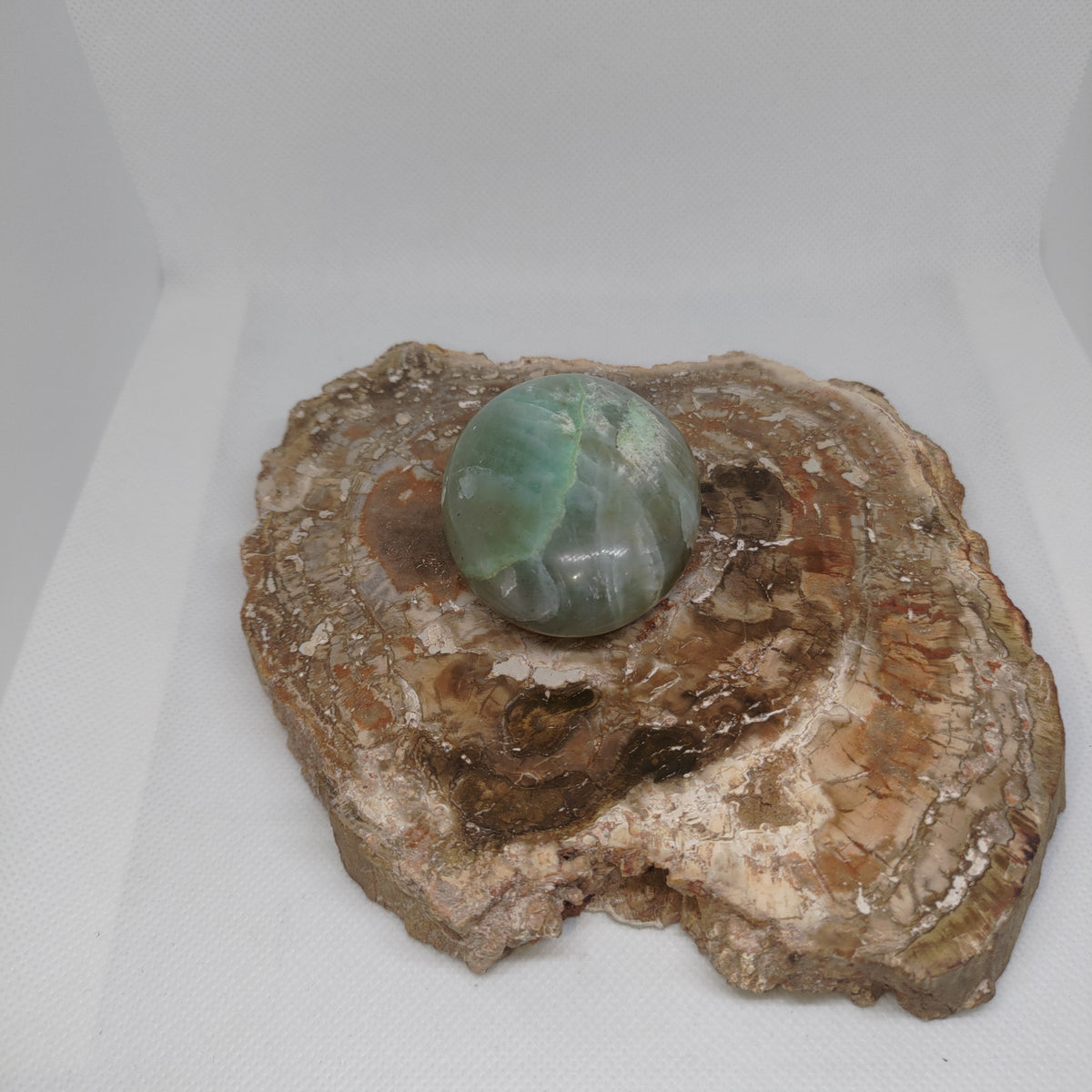 Garnierite (Green Moonstone) Palm Stone Ref: 0409