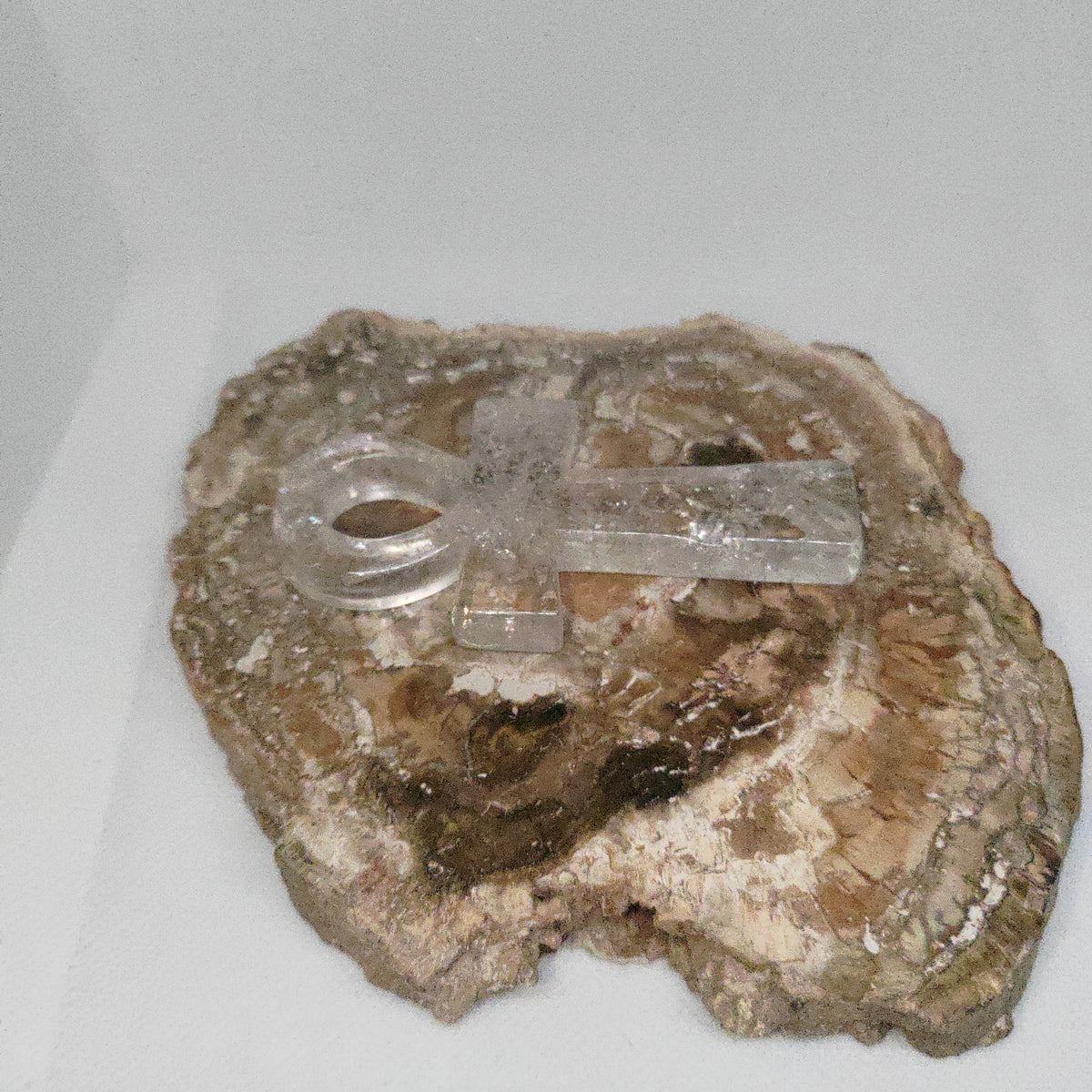 Clear Quartz Ankh Carving – The Key of Life & Light Ref: 0411