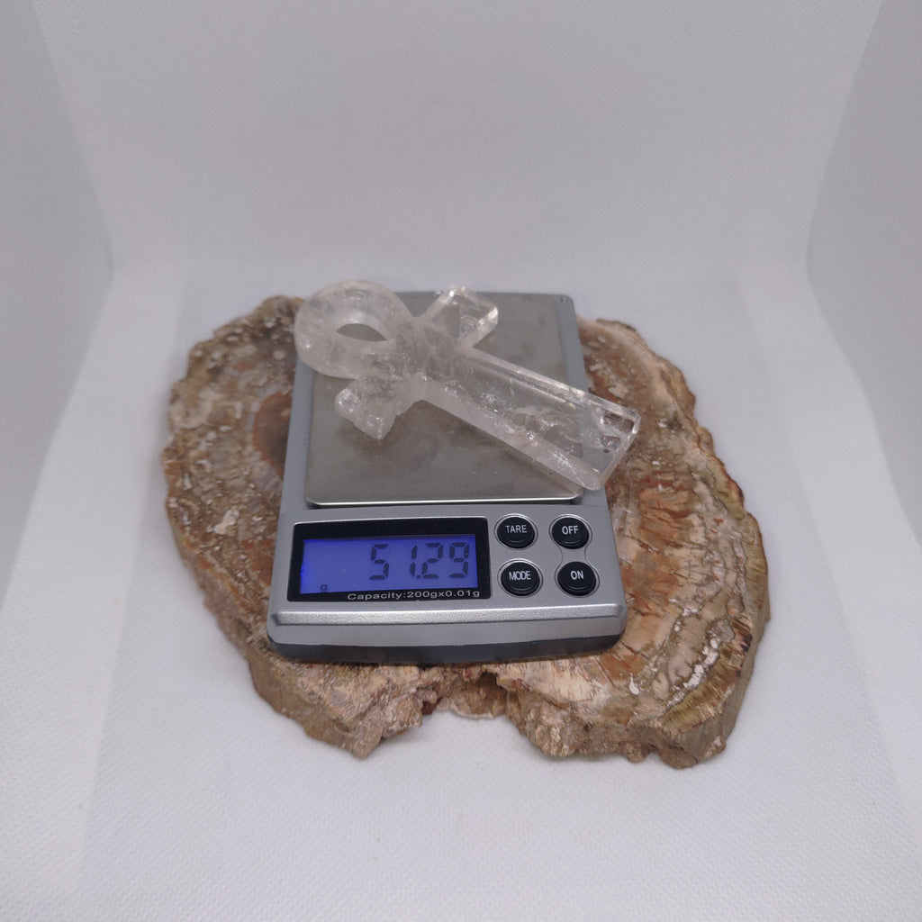 Clear Quartz Ankh Carving – The Key of Life & Light Ref: 0412