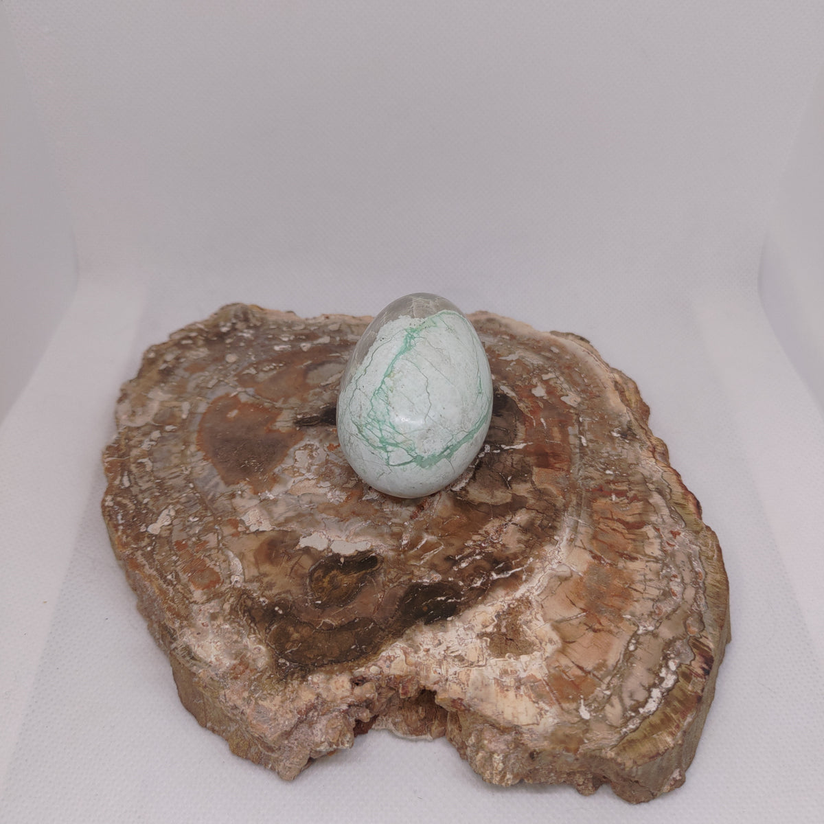 Garnierite (Green Moonstone) Palm Stone Ref: 0416