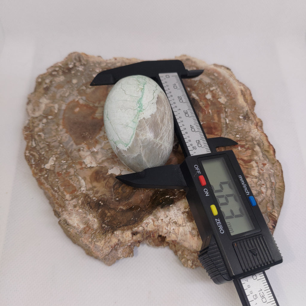 Garnierite (Green Moonstone) Palm Stone Ref: 0416