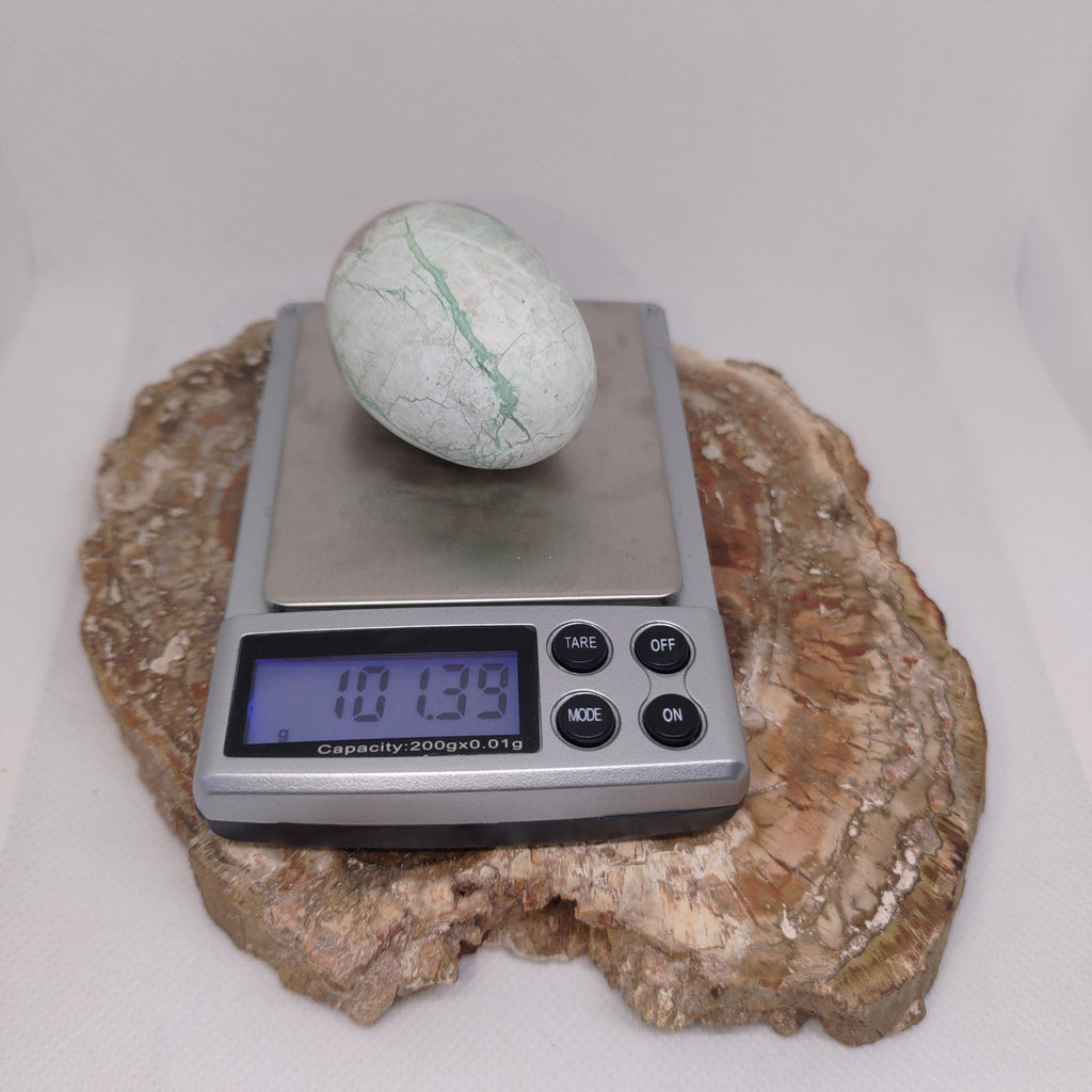 Garnierite (Green Moonstone) Palm Stone Ref: 0416