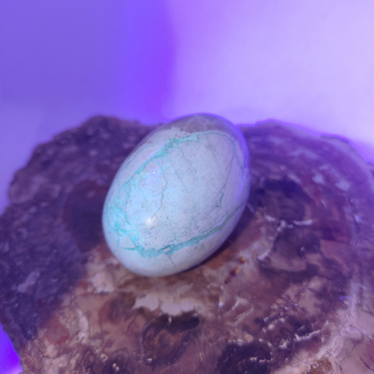 Garnierite (Green Moonstone) Palm Stone Ref: 0416