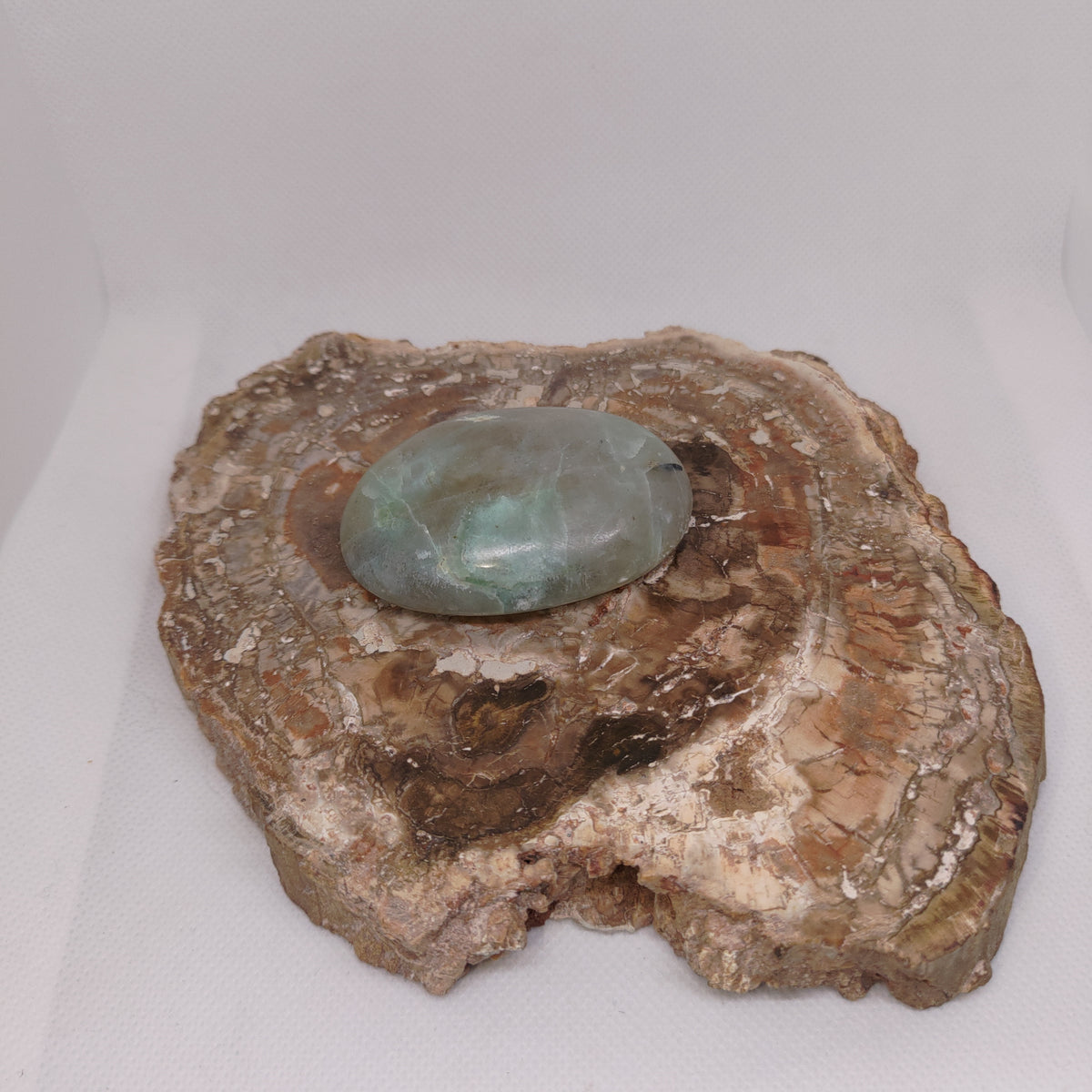 Garnierite (Green Moonstone) Palm Stone Ref: 0417