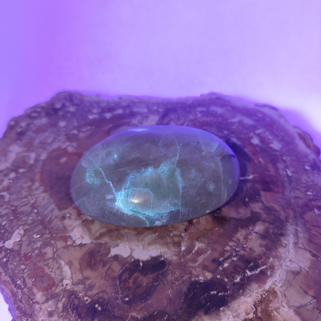 Garnierite (Green Moonstone) Palm Stone Ref: 0417