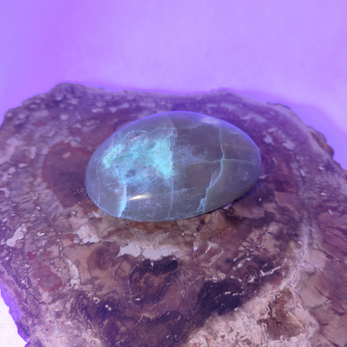 Garnierite (Green Moonstone) Palm Stone Ref: 0417