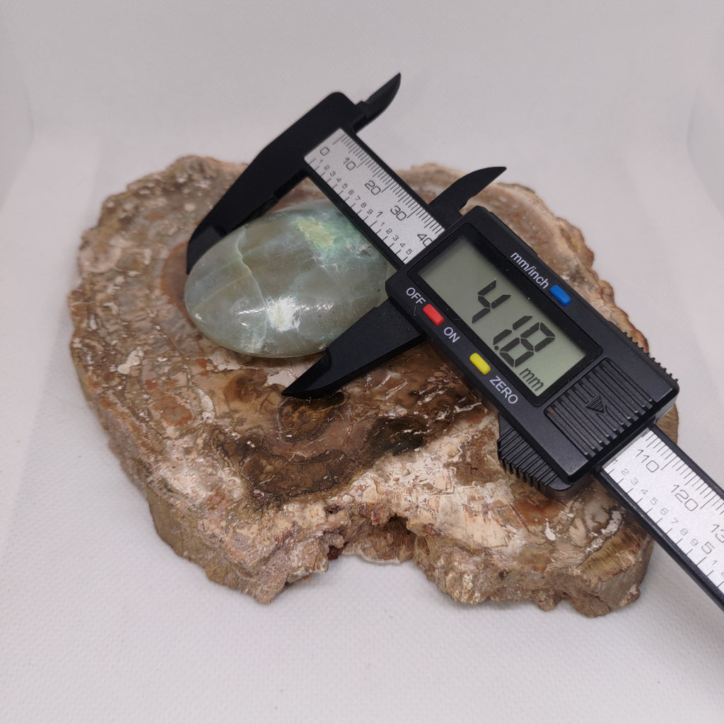 Garnierite (Green Moonstone) Palm Stone Ref: 0417