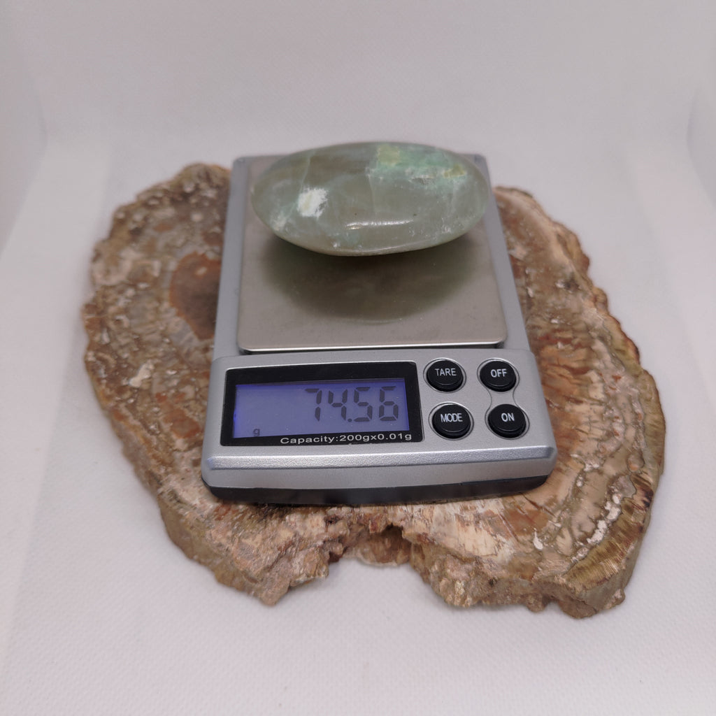 Garnierite (Green Moonstone) Palm Stone Ref: 0417
