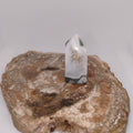 Moss Agate Tower With Sparkling Druzy Cavity – Botanical Growth, Abundance & Cosmic Portals 🌿✨ Ref: 0421